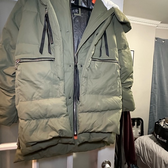 Orolay Women’s thickened down jacket (double layered) Green - Picture 7 of 7